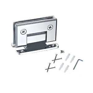 Brixwell 22-271bch Solid Shower Hinge Hd Bevel Edge Bright Chrome Finish - 1 of 4