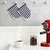 REGALWOVEN Soft Cotton Oven Mitts, Heat Resistant Cooking Gloves, Flexible Gripping for Baking, Kitchen Mitts Set - 3 of 4