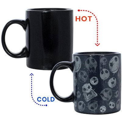 Seven20 Nightmare Before Christmas Jack Skellington Head 11oz Heat Reveal Mug