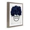 Stupell Industries Trendy Chic Navy Blue Roses, 25" x 25" - 3 of 4
