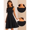Allegra K Women's Boat Neck Casual Office Sleeveless Sheath Midi Dress - 2 of 4