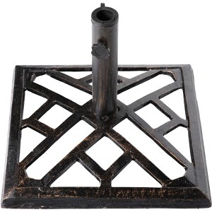 Gardenised Outdoor Patio Cast Iron Umbrella Base Holder Stand - 1 of 4