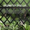 MAYEERTY Planter Box with Trellis Iron Black Arch Harold Wide 1 Narrow 2 Type B Louvered Style 72x35x16in 3-Piece Set - 4 of 4