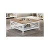 Coaster,Hollis Square Wood Coffee Table With Shelf Brown and White - 4 of 4