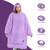 Tirrinia Fleece Blanket Hoodie Sweatshirt for Womens, Oversized Wearable Blanket Pullover with Hooded, One Size, Gift for Her - 2 of 4