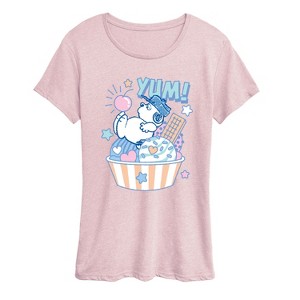 Women's - Peanuts - Olaf Ice Cream Short Sleeve Graphic T-Shirt - 1 of 4