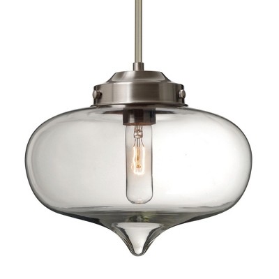 Besa Lighting Mira 1 - Light Pendant in  Satin Nickel