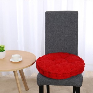 PiccoCasa Corduroy Home Round-Shaped Thickened Pillow Seat Chair Cushion - 1 of 4
