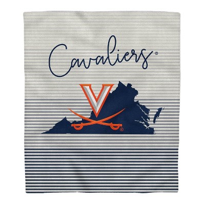 NCAA Virginia Cavaliers Ultra Fleece State Stripe Blanket