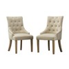 NicBex Dining Chairs Set of 2 Upholstered Chair Tufted Solid Wood Wingback Hostess Chairs with Nail Heads Suitable for Kitchen - 2 of 4