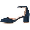 Journee Collection Women's Edna Wide Width Round Toe Low Block Heel Pumps - 2 of 4