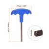 Unique Bargains S2 Steel Repair Tool T-Handle Hex Key Wrench Blue - 2 of 4