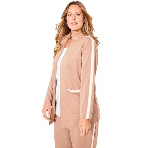 Catherines Refined Scuba Jacket - 1 of 4