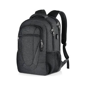 Summit Adventure Black Water Resistant Travel Laptop Backpack - 1 of 4