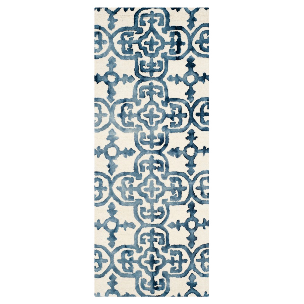 Bardaric Runner Rug - Ivory/Navy (2'3inx6') - Safavieh