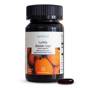 Sanhelios Curbita Bladder Caps Pumpkin Seed Oil 1000mg – Supports Healthy Bladder Function for Men & Women – Non-GMO, Sugar & Gluten Free - 1 of 4