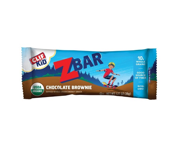 CLIF Kid ZBAR Organic Chocolate Brownie Snack Bars- 12ct