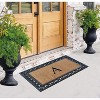 A1HC Natural Rubber & Coir 30x48, Monogrammed Doormat For Outdoor Entrance, Anti-Shed Treated Mat - 4 of 4