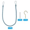 Unique Bargains Braided Decorative with Screw Hooks & Bolts Curtain Holdback Cord 2 Pcs - 3 of 4