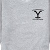 Men's - Yellowstone - Stone Duttonbravado Left Chest Graphic Fleece Sweatshirt - 2 of 4