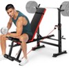 OPPSDECOR 660LBS 6 in 1 Foldable Weight Bench Set, Adjustable Strength Training Bench Press Set and Squat Rack, Workout Benches for Home Gym - 2 of 4