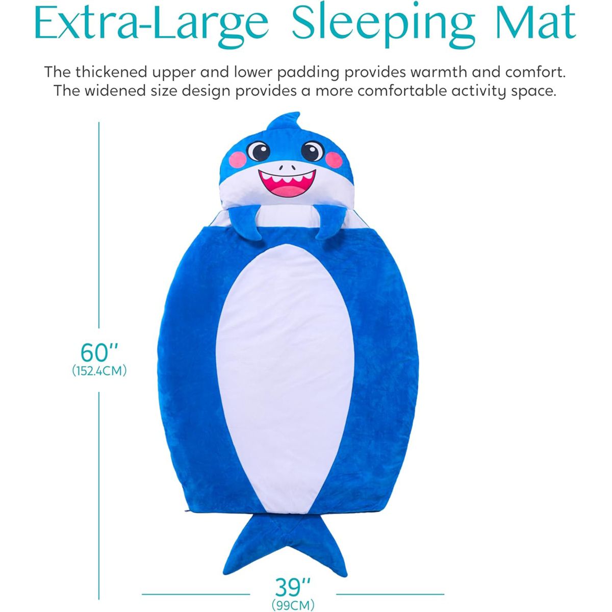 Joyfy Kids Sleeping Bag 4 5 6 Year Old Boys Girl Gifts Toddler Nap Mat with Pillow & Blanket Kids Soft Plush Sleeping Mat for Preschool Kids - thumbnail 5