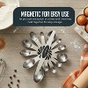 Magnetic Measuring Spoons with Leveler Set, Dual Sided Stainless Steel, Strong N40 Magnets Nesting Measuring Spoon for Baking & Cooking - 2 of 4