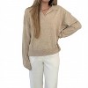 Women's Aiden V-neck Collared Pullover Sweater - Things Between - 2 of 4