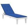 vidaXL Deck Chair Cushion Royal Blue (29.5 in. plus 41.3 in.)x19.7 in.x1.2 in. - 3 of 4