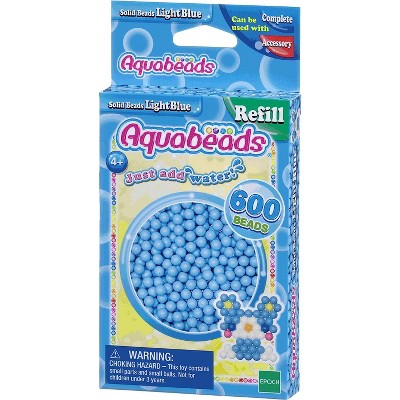 Aquabeads Solid Light Blue Bead Pack, Arts & Crafts Bead Refill Kit for  Children - 600 solid light blue beads