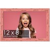 PosterPalooza | Photo Size Shabby Chic Pink Picture Frame - UV Acrylic, Foam Board Backing, Hanging Hardware - 2 of 4