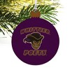 Whittier College Poets Logo Wood Christmas Tree Holiday Ornament - 4 of 4