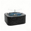 Tabletop Fire Pit with Glass Wind Guard – Portable Outdoor Fireplace for Patio, Deck, or Backyard - 3 of 4