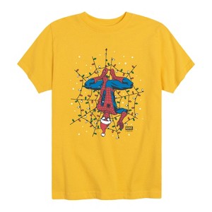 Boys' - Marvel - Holiday Lights Spider Man Short Sleeve Graphic T-Shirt - 1 of 4