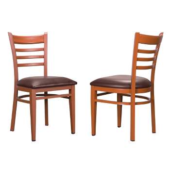 Set of 2 Baxter Metal Side Chairs - Linon