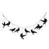 Transpac Metal 60 in. Black Halloween Flying Crow Banner - 2 of 3