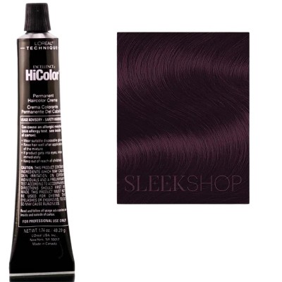 L'oreal Tecnique HiColor Violet for Dark Hair Only (#H19 TRUE VIOLET) Loreal HighColor Permanent Dye High Color