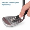 Aoibox Golf Club Groove Sharpener and Cleaner Tool for Wedges & Irons - Re-Grooving Tool for U & V-Grooves to Generate Optimal Backspin - 3 of 4