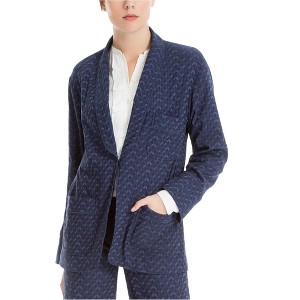 Max Studio London Womens Jacquard One Button Blazer Jacket - 1 of 1