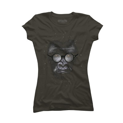 Junior's Design By Humans Nerd Gorillaz By ikaruz T-Shirt