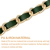 Unique Bargains Leather Iron Flat with Buckles Shoulder Bags Handbag Chain - 4 of 4
