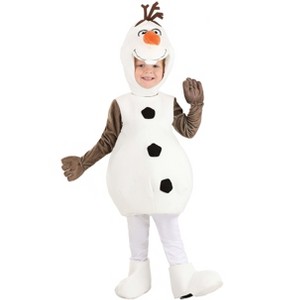 HalloweenCostumes.com 18 Months   Olaf Frozen Costume for Toddler's, White/Orange/Brown - 1 of 4