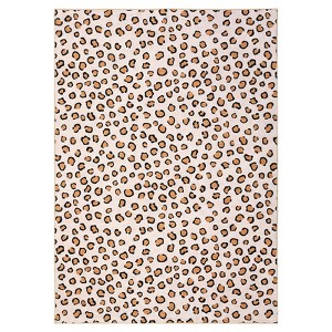 Leopard Rug - Washable Animal Print, Living Room Large Carpet, Soft Non-Slip, Non-Shedding Brown Carpet, Suitable for Office Dormitory Bedroom - 1 of 4