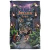 Kids' Jurassic Park Welcome To The Park Silky Touch Blanket White 36X58 - 2 of 4