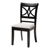 Baxton Studio Brooke Modern Grey Fabric and Dark Brown Finished Wood 5-Piece Dining Set - 3 of 4