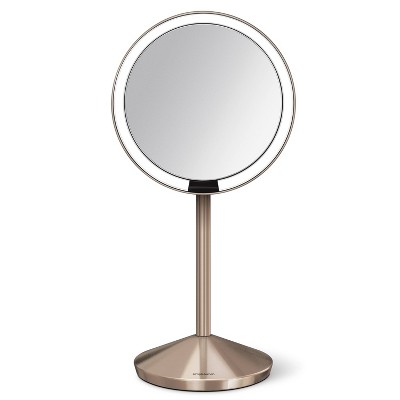 simplehuman 5" Stainless Steel Sensor Mirror - Rose Gold