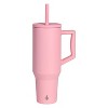 Elemental® Commuter Series Stainless Steel 40-Oz Commuter Insulated Tumbler with 2 Straws and Handle - 2 of 4