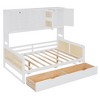 KIGFTSOD Wooden Daybed With 2 Drawers, and All-in-One Cabinet and Shelf - 4 of 4