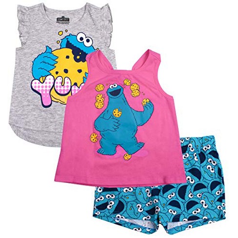 Cookie Monster Shirt – Pink Toes & Hair Bows