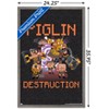 Trends International Minecraft: Legends - Piglin Destruction Framed Wall Poster Prints - 3 of 4